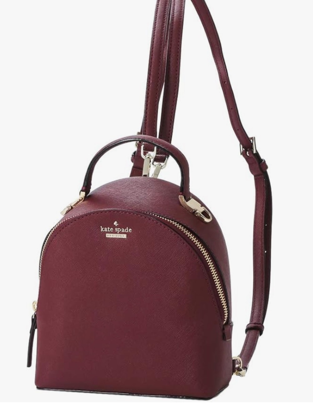 kate spade sienna mini backpack in deep berry